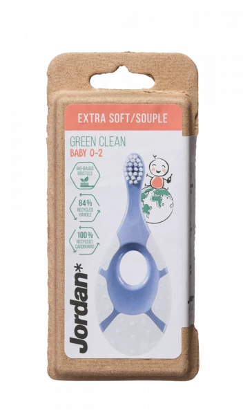 Jordan Green Clean Baby zubní kartáček s kousátkem, 0-2 roky, extra soft