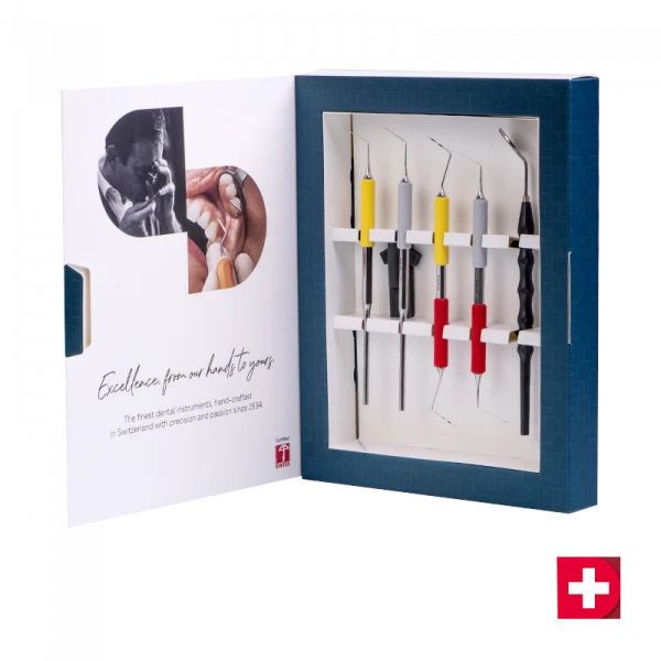 Deppeler SMART ENDO by Style Italiano Endodontics - sada nástrojů pro každodenní endodoncii, s návleky FG, 5 kusů