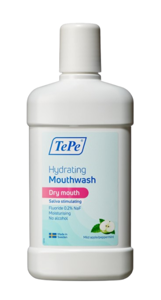 Tepe Hydrating ústní výplach, s příchutí jablka a máty, 500 ml