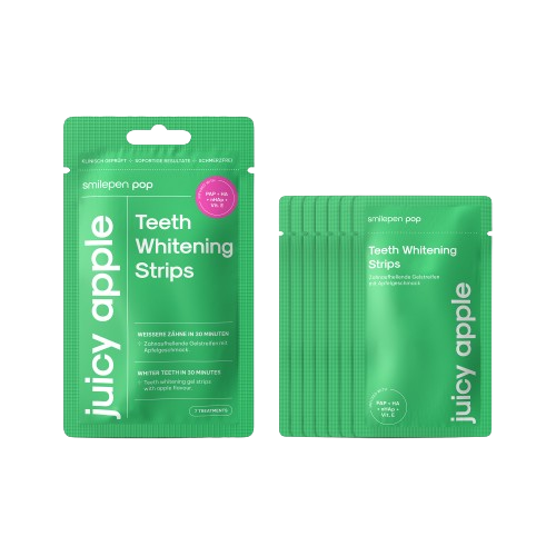 Pop Juicy Apple Teeth Whitening Strips, bělicí pásky na zuby (7x2 ks)