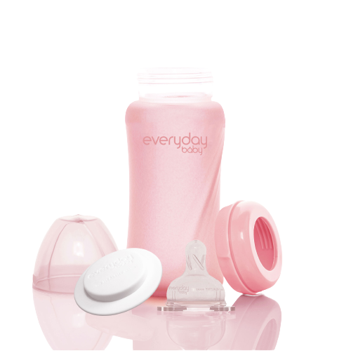 Everyday Baby skleněná láhev 240 ml, Rose Pink