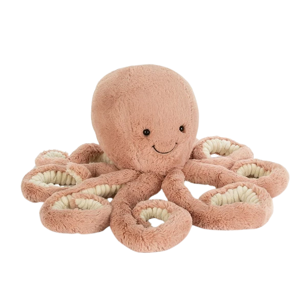 Jellycat Chobotnice Odell růžová 75 cm
