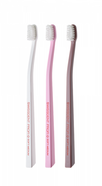 SWISSDENT COLOURS zubní kartáčky Soft-Medium (2+1 zdarma), LUCERNE