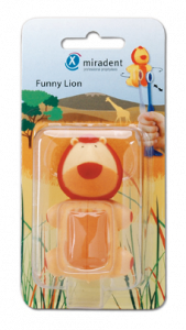 Miradent Funny držáček na kartáček, lev