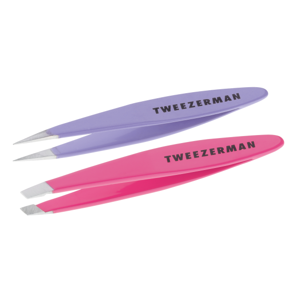 Tweezerman Mini Slant and Mini Point –⁠⁠⁠⁠⁠⁠ sada pinzet v cestovní velikosti