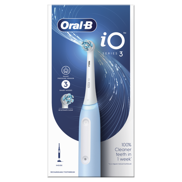 Oral-B iO Series 3  Ice Blue elektrický zubní kartáček