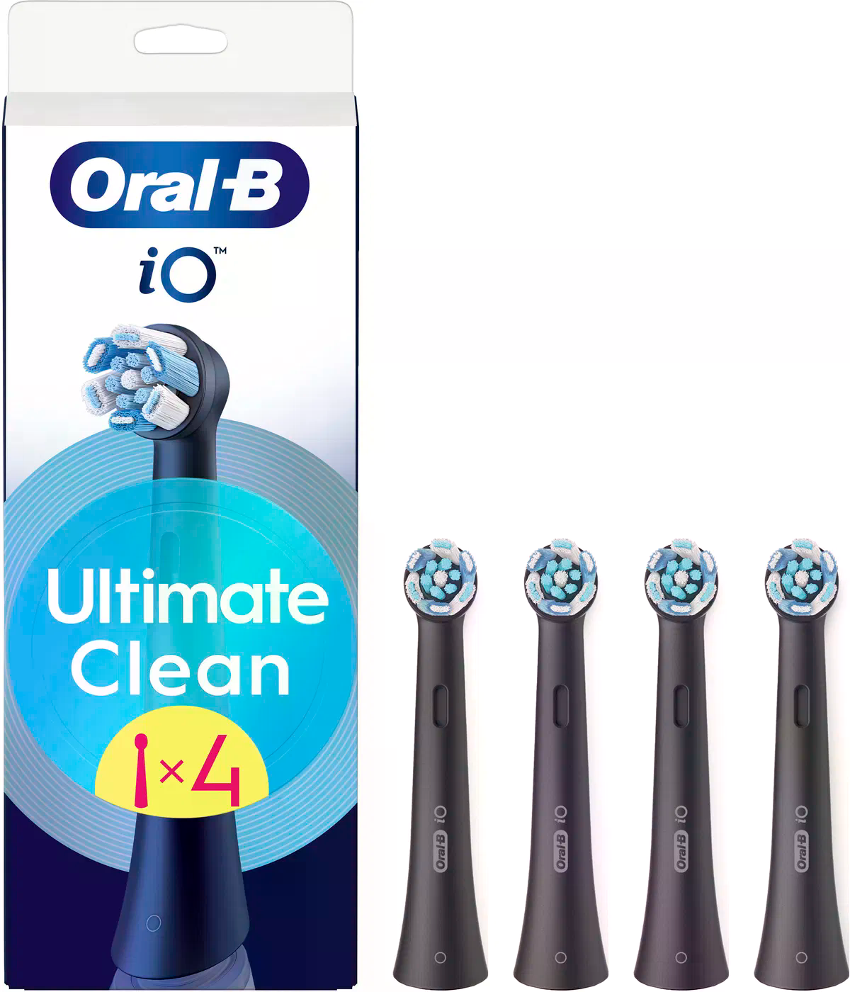 Oral-B iO Ultimate Clean Black náhradní hlavice, 4 ks