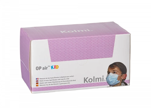 Medicom Kid pediatrická ústenka pro děti od 5 let, modrá, 50 ks v balení