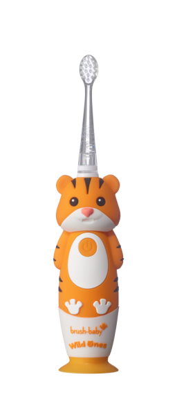 Brush-baby WildOnes dětský sonický kartáček, tygr, 0-10 let