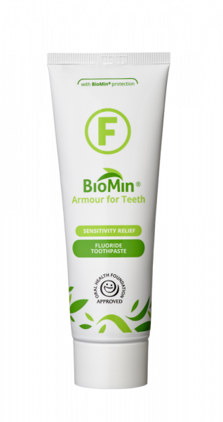 BioMin F zubní pasta pro citlivé zuby s fluoridy, 75 ml