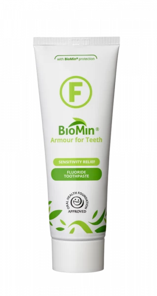 BioMin F zubní pasta pro citlivé zuby s fluoridy, 75 ml