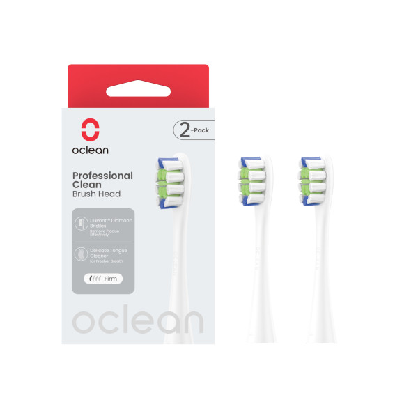 Oclean náhradní hlavice Professional Clean, P1C1 W02 - 2 ks, bílé