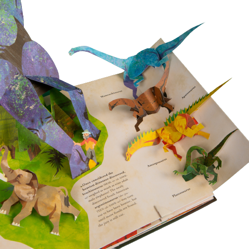 Encyklopedie dinosauři, pop-up 3D, v angličtině