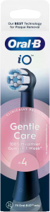 Oral-B iO Gentle Care Black náhradní hlavice, 4 ks