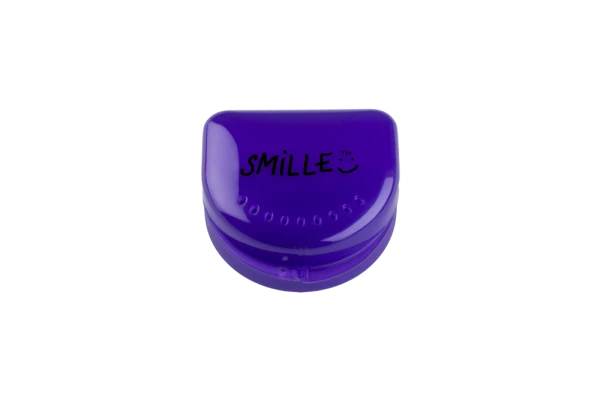 SMILLE fialová schránka na rovnátka
