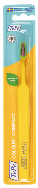 TePe Colour Compact x-soft, zubní kartáček, žlutý