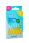 TePe Original mezizubní kartáčky z bioplastu 0,7 mm, žluté, 6 ks, krabička
