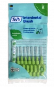 TePe Original mezizubní kartáčky z bioplastu 0,8 mm, zelené, 8 ks