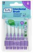 TePe Original mezizubní kartáčky z bioplastu 1,1 mm, fialové, 6 ks
