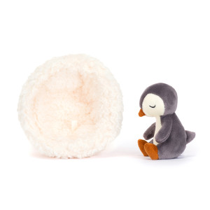 Jellycat Tučňák v pelíšku 13 cm