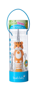 Brush-baby WildOnes dětský sonický kartáček, tygr, 0-10 let