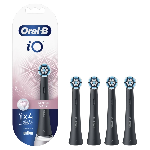 Oral-B iO Gentle Care Black náhradní hlavice, 4 ks