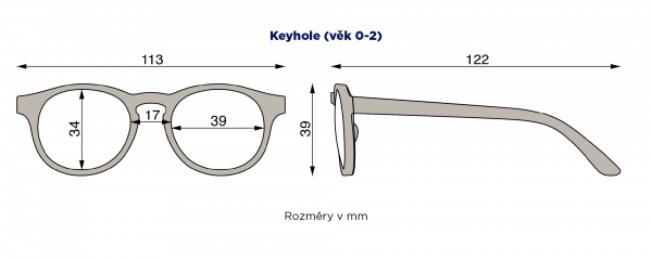 BABIATORS The Weekender polarizační sluneční brýle, meruňkové, 0-2 let