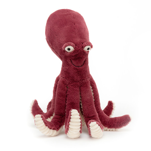 Jellycat Chobotnice Obbie vínová 39 cm
