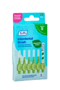TePe Original mezizubní kartáčky z bioplastu 0,8 mm, zelené, 6 ks, krabička