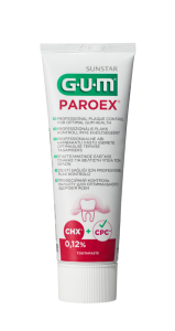 GUM PAROEX gelová zubní pasta (CHX 0,12 % + CPC 0,05 %), 75 ml