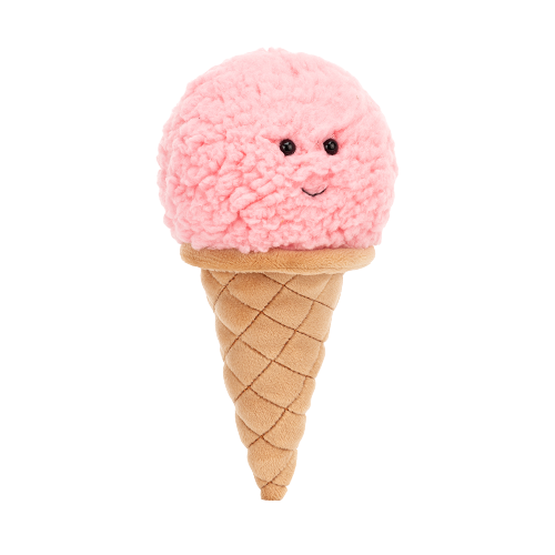 Jellycat plyšová jahodová zmrzlina 18 cm