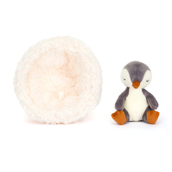 Jellycat Tučňák v pelíšku 13 cm