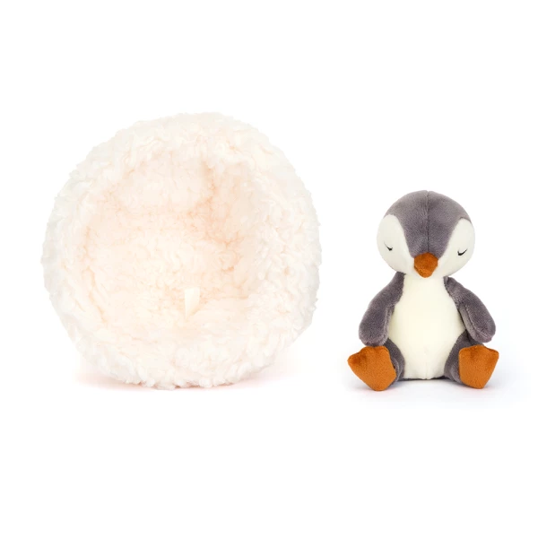 Jellycat Tučňák v pelíšku 13 cm