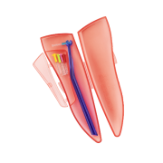 Curaprox MK CPS 459 cestovní pouzdro, mezizubní kartáčky řady Prime+ držák
