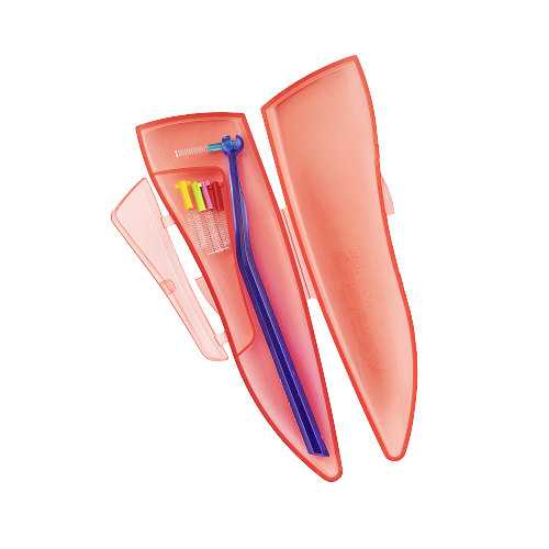 Curaprox MK CPS 459 cestovní pouzdro, mezizubní kartáčky řady Prime+ držák