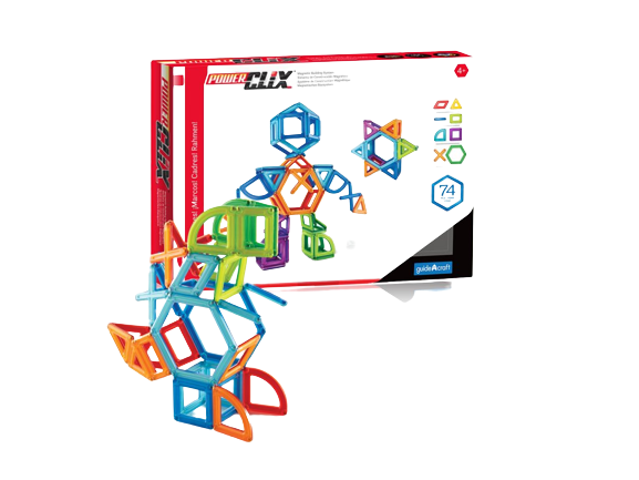 Better Brands Magnetická stavebnice PowerClix Frames - set 74 ks