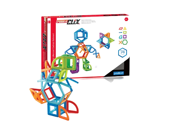 Magnetická stavebnice PowerClix Frames - set 74 ks