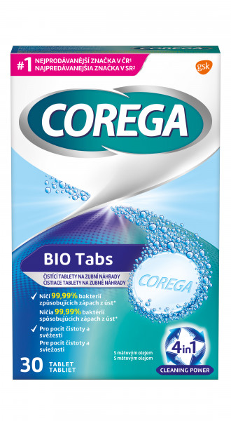 COREGA Tablety Antibakteriální, 30 ks