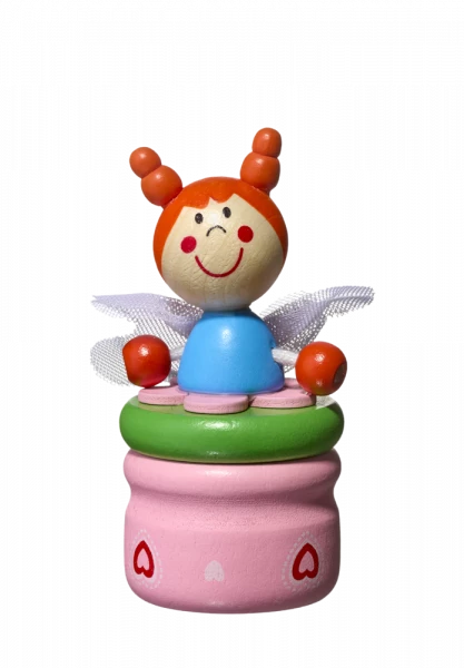 Krabička na první zoubky ze dřeva, motiv VÍLA