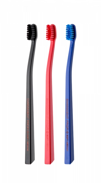 SWISSDENT COLOURS zubní kartáčky Soft-Medium (2+1 zdarma), ZUG