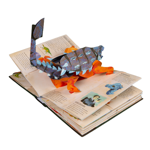 Encyklopedie dinosauři, pop-up 3D, v angličtině