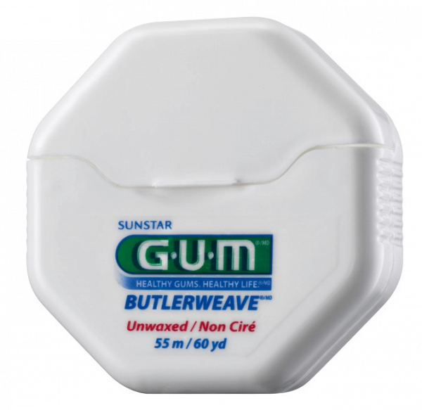 GUM Weave zubní nit nevoskovaná, 55 m