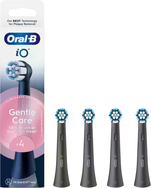 Oral-B iO Gentle Care Black náhradní hlavice, 4 ks