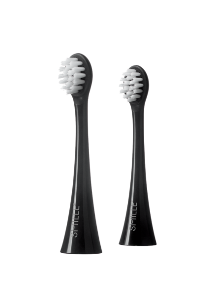 SMILLE Sonic Brush, MINI náhradní hlavice, černé, 2ks
