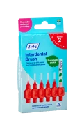 TePe Original mezizubní kartáčky z bioplastu 0,5 mm, červené, 6 ks, krabička