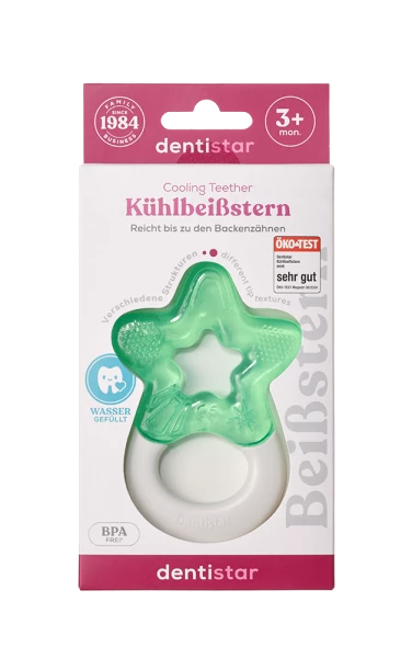 Dentistar Cooling Teether, chladicí kousátko od 3 měsíců, zelené