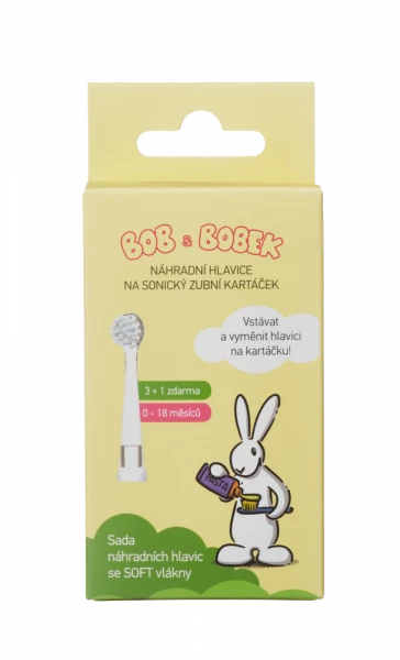Bob a Bobek baby náhradní hlavice 0-18 měsíců, 3 + 1 zdarma