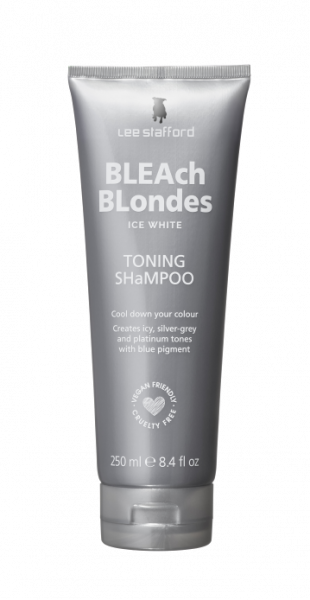 Lee Stafford Bleach Blondes Ice White šampon pro ledový odstín blond vlasů, 250 ml