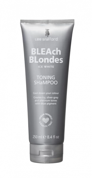 Lee Stafford Bleach Blondes Ice White šampon pro ledový odstín blond vlasů, 250 ml