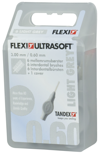 Tandex Flexi Ultra Soft mezizubní kartáčky stříbrné, 6 ks